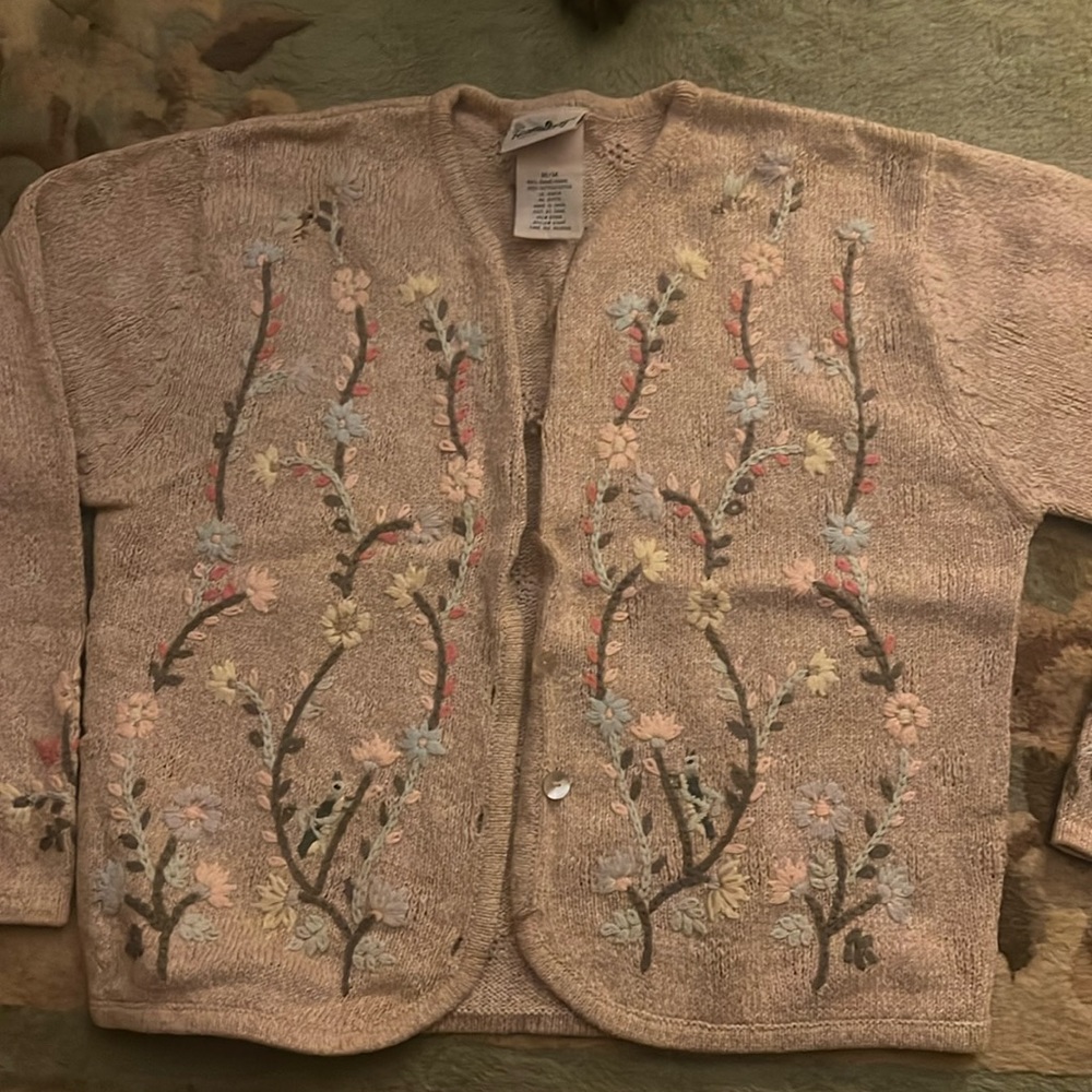 Embroidered Cartigan